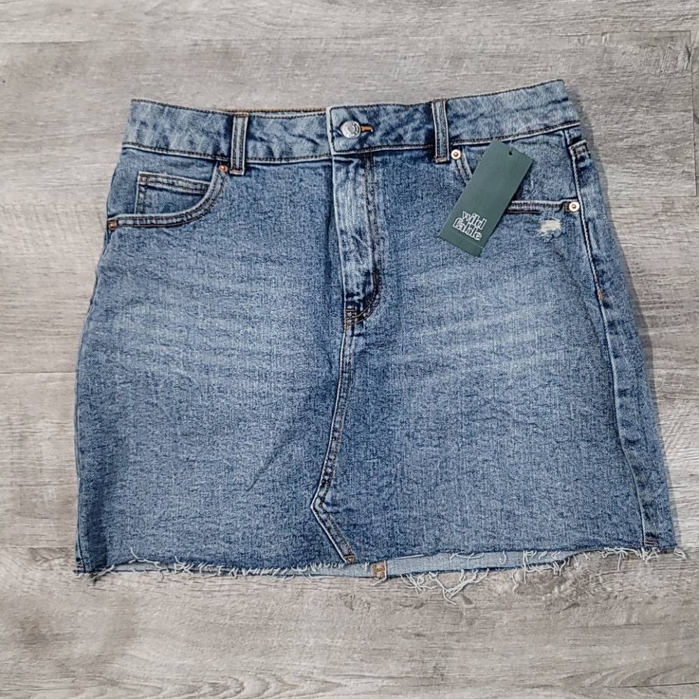 Wild Fable Jean Mini Skirt